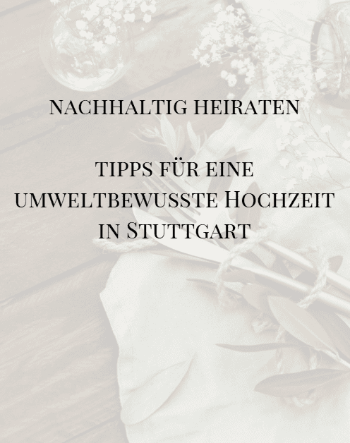 Nachhaltig heiraten