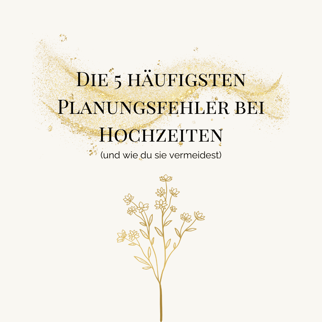 Planungsfehler bei Hochzeiten