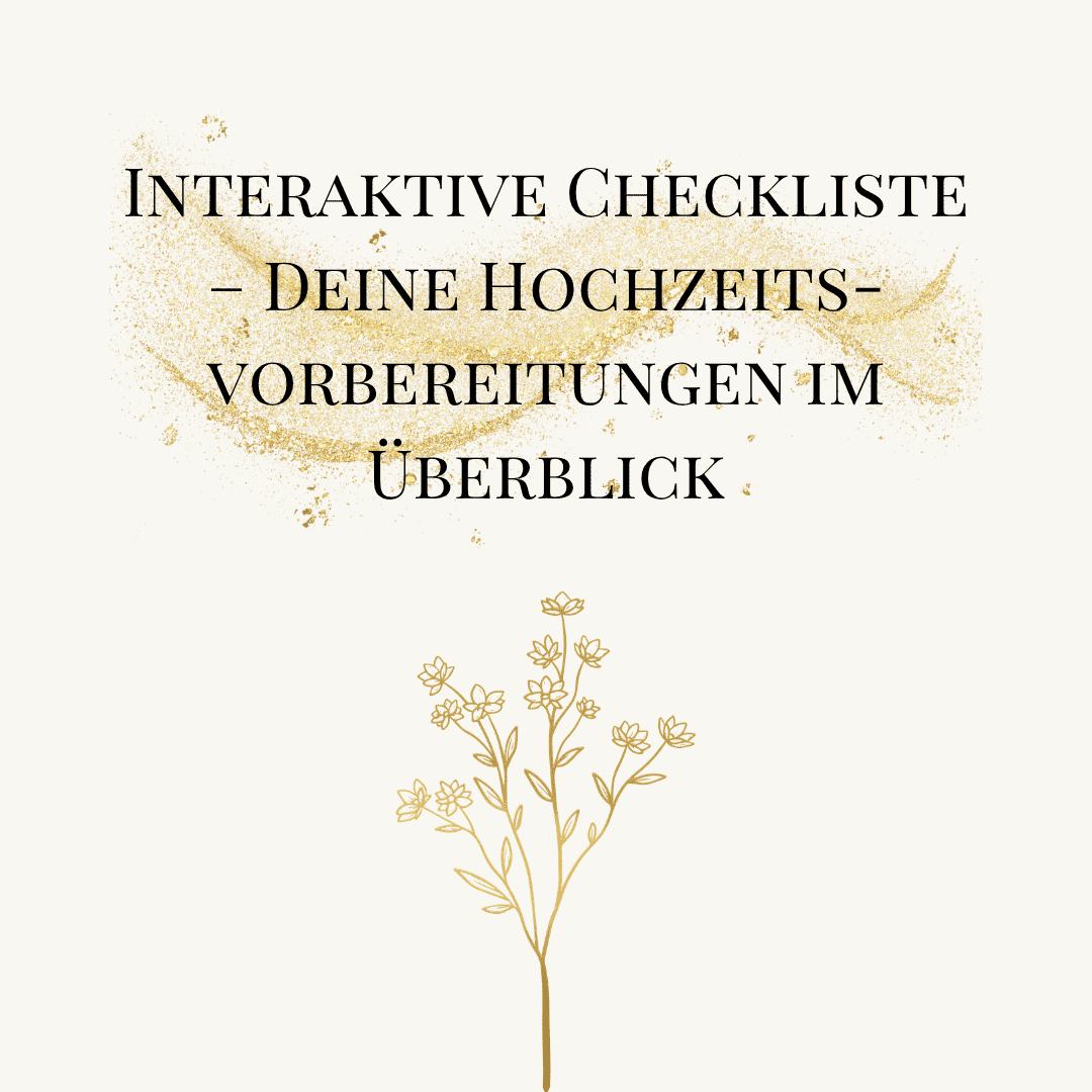 Hochzeitscheckliste