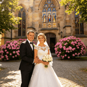 Brautpaar bei einer Hochzeit in Stuttgart