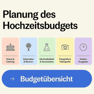 Planung des Hochzeitsbudgets mit Budgetübersicht
